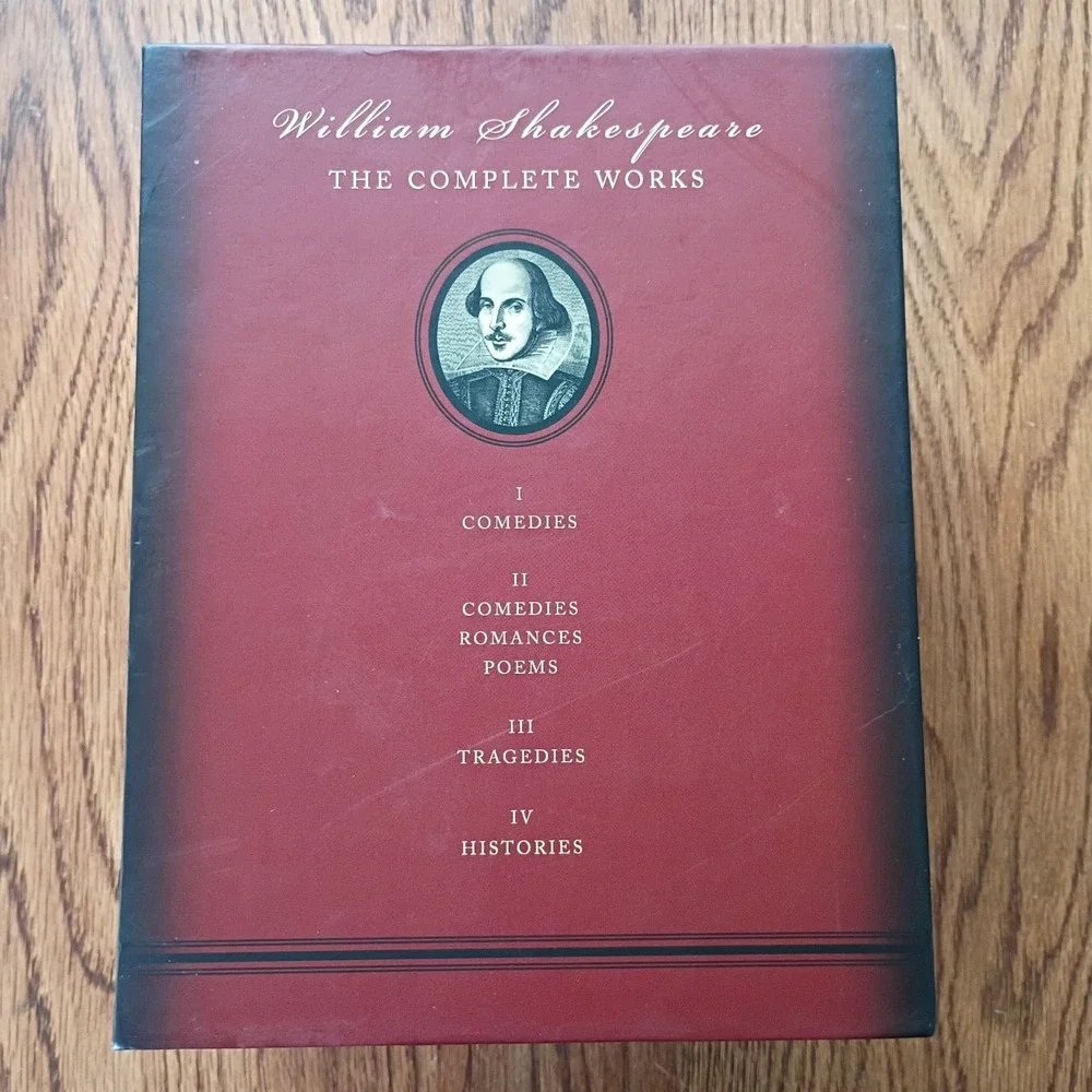 William Shakespeare The Complete Works, Tess Press 4 Vol Box Set 2006- Very Good